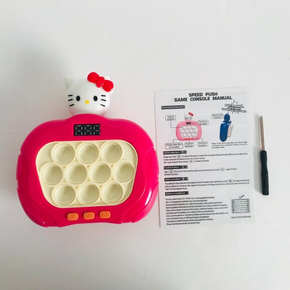 Upgraded Quick Push Game Popping Fidget Kids Toys with LED Screen - Kitty - Picture 4 of 6